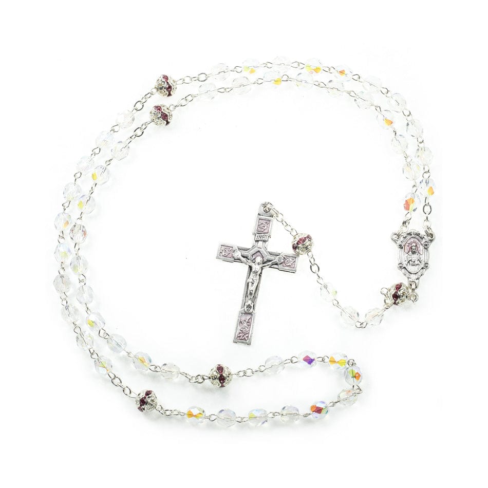Scapular Rosary in Crystal