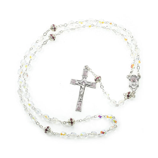 Scapular Rosary in Crystal