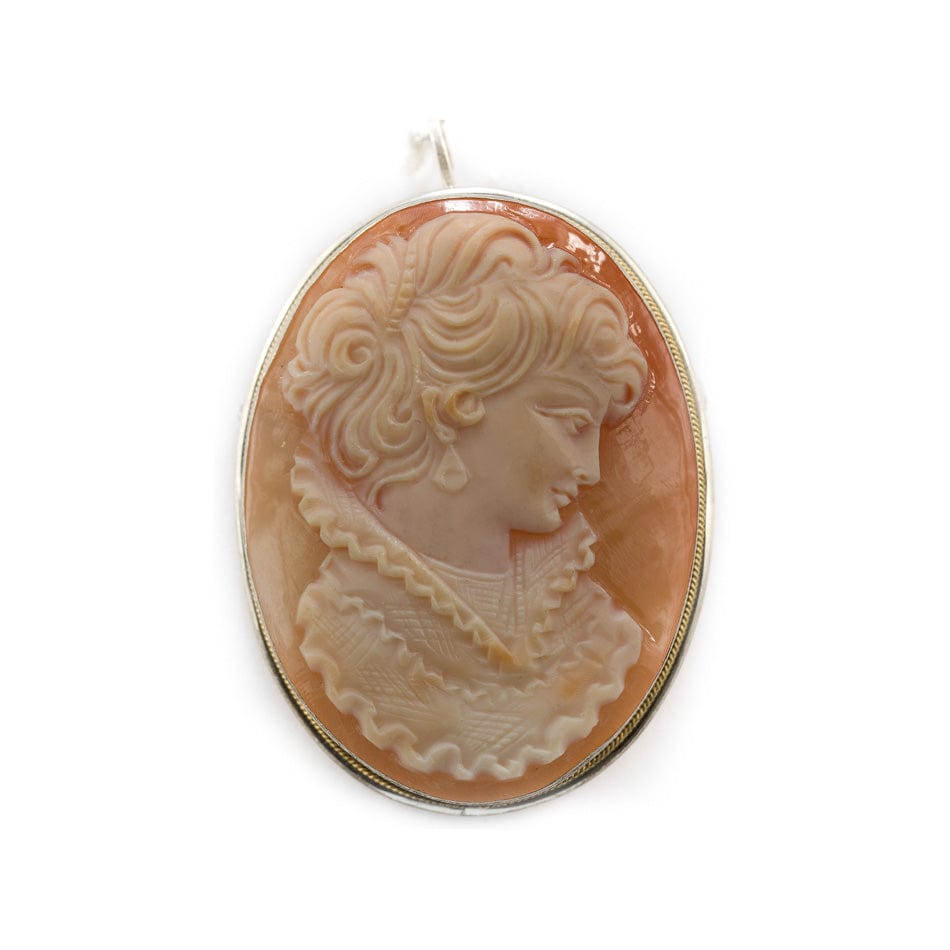 Sea Shell Cameo Lady Profile