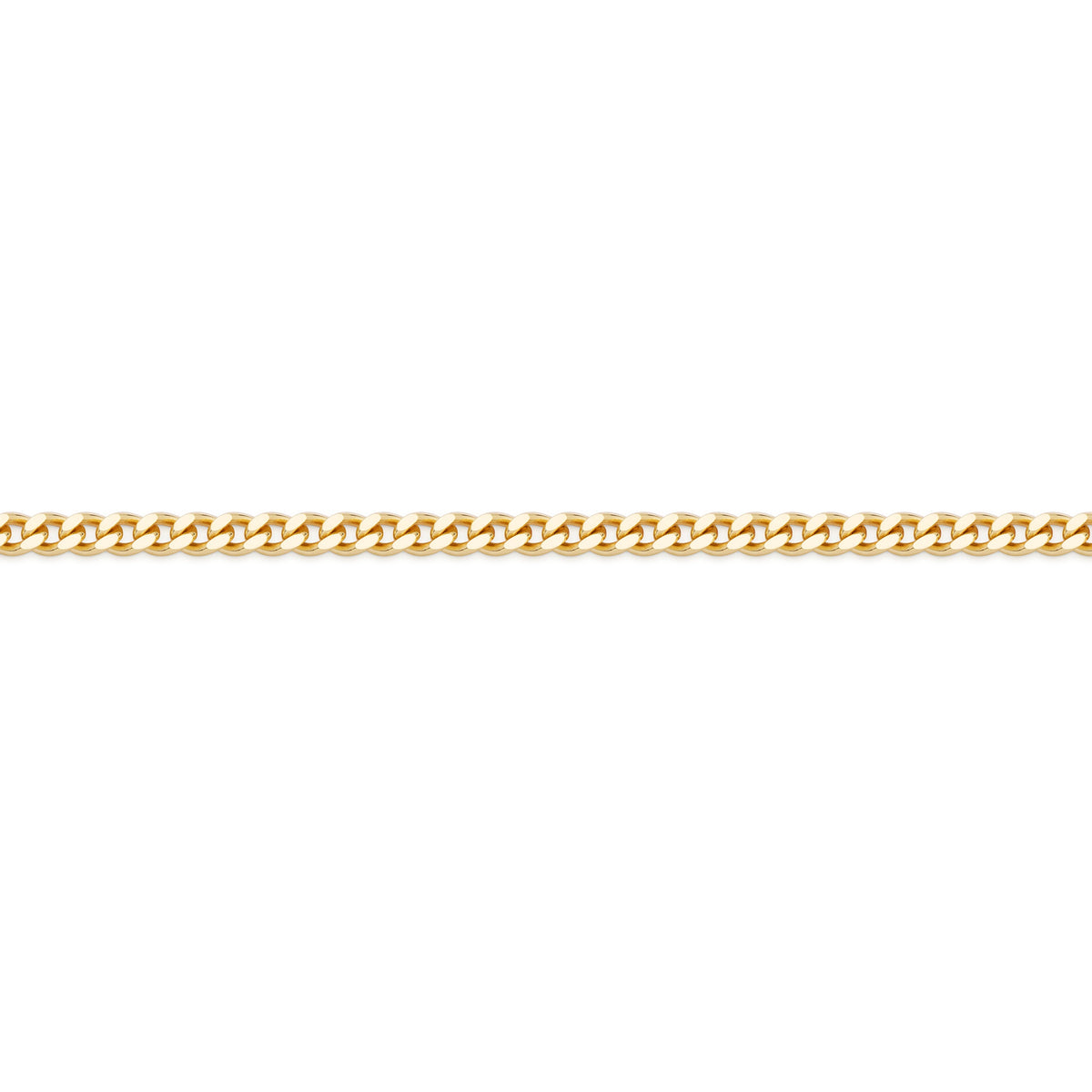Short Yellow Gold Curb Chain Necklace