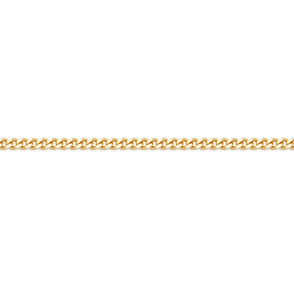 Short Yellow Gold Curb Chain Necklace