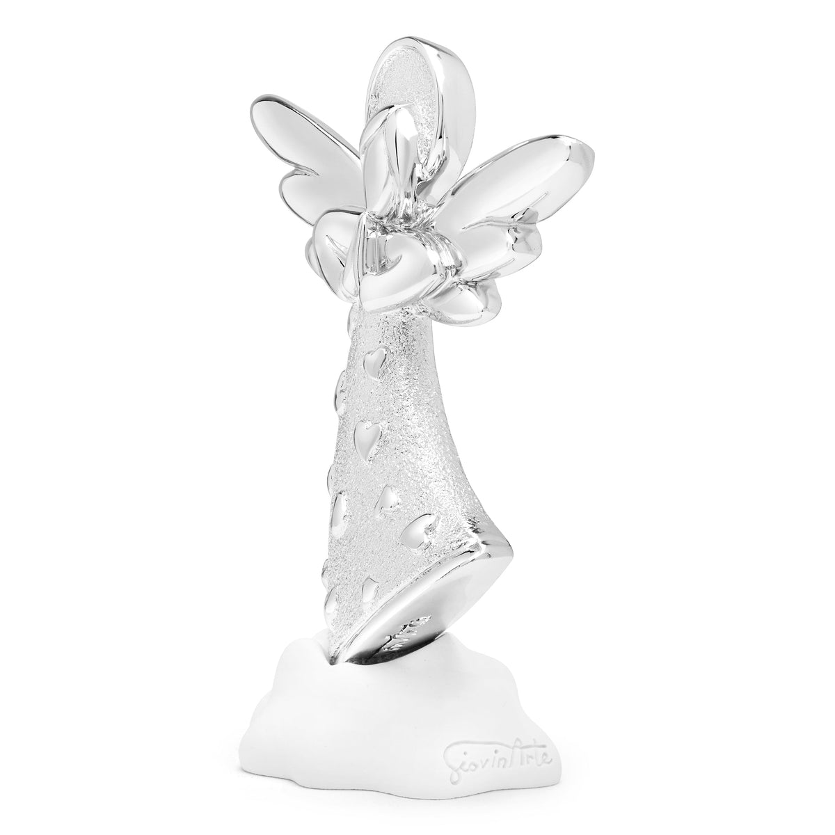 Silver-colored Resin Angel on a Cloud