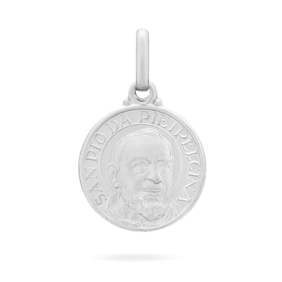 Sterling Silver Medal of St. Padre Pio of Pietrelcina