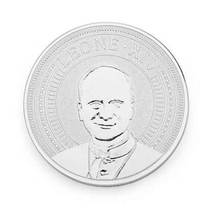 Silver-tone Pope Leo XIV Commemorative Coin – Exclusive Edition