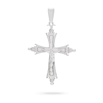 Small Pope Leo XIV Pectoral Cross in 925 Sterling Silver with Corpus