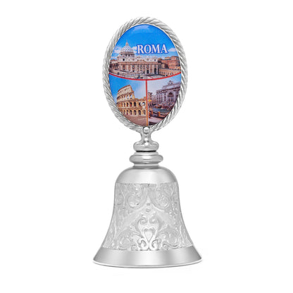 Souvenir Bell with Italian Flag and Rome's Monuments