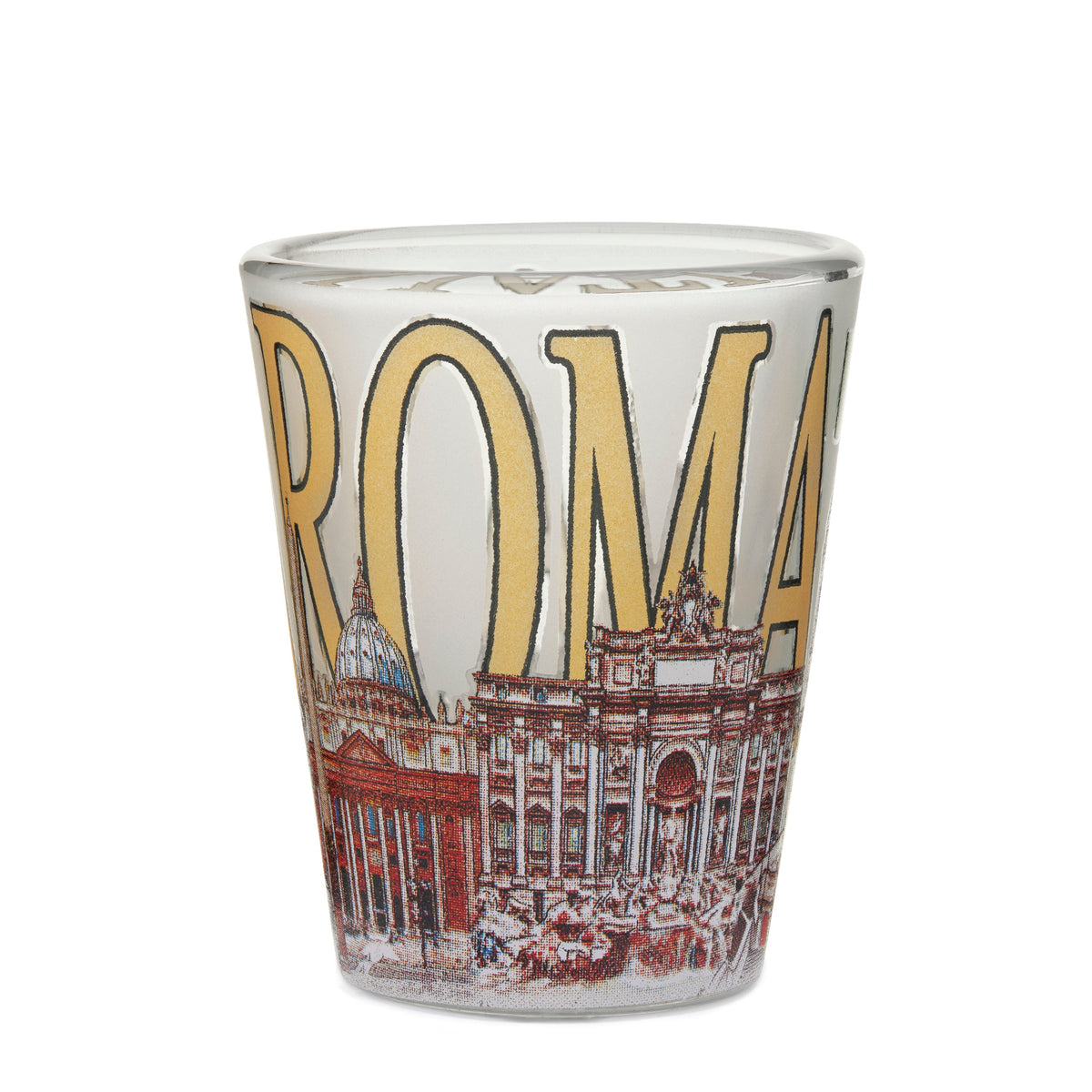 Souvenir Shot Glass with Rome's Monuments