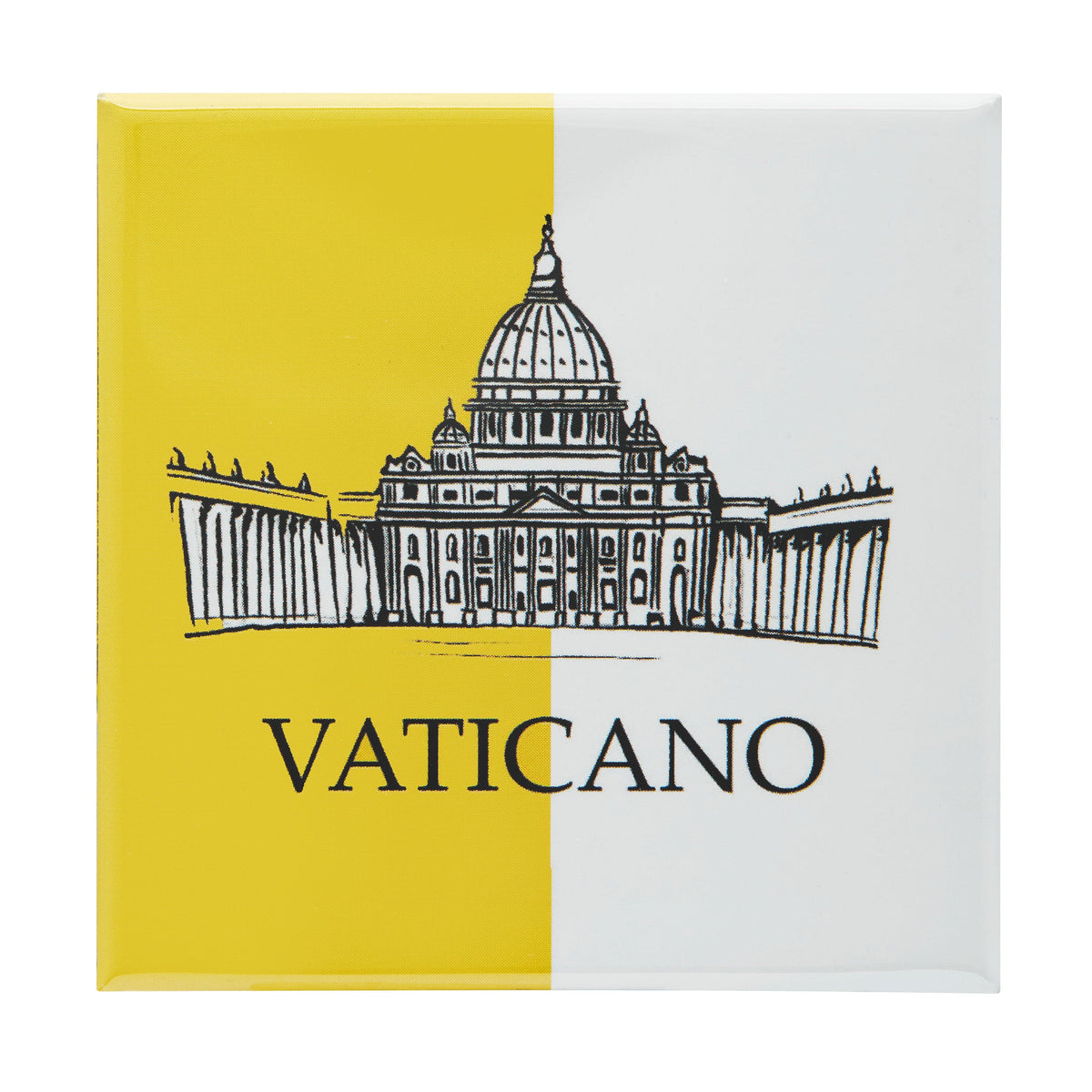 Square Magnet with St. Peter's Basilica