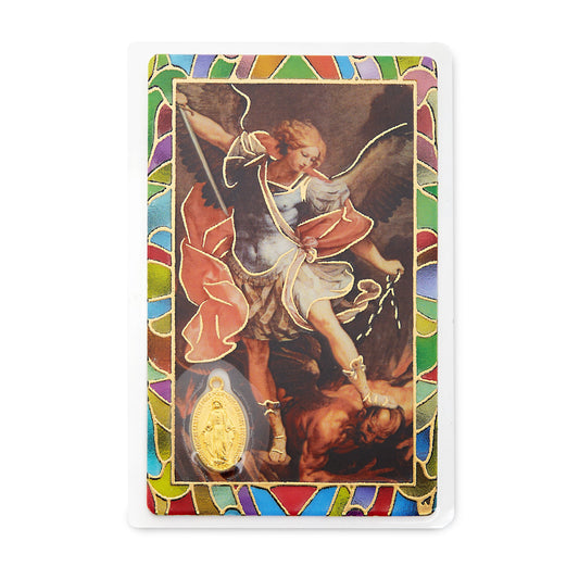 St Michael Prayer Card