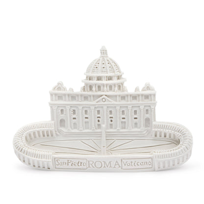 St. Peter’s Square and Basilica Magnet in Marble Dust