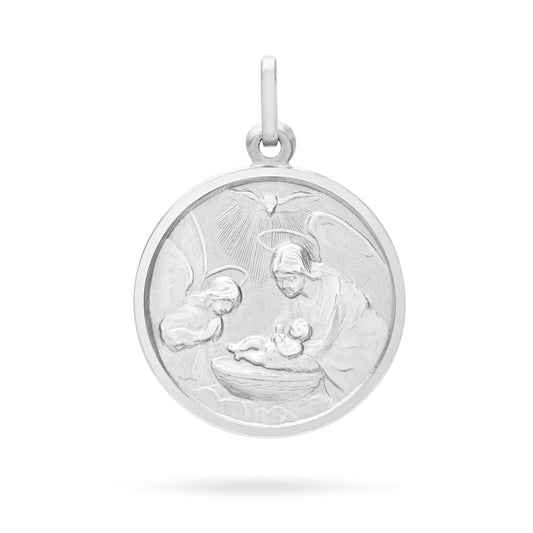 Sterling Silver Baptism Medal