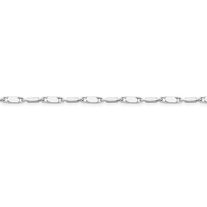 Sterling Silver Bar Link Chain Necklace