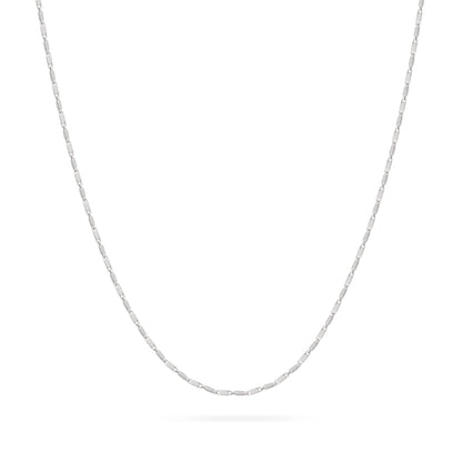 Sterling Silver Bar Link Chain Necklace