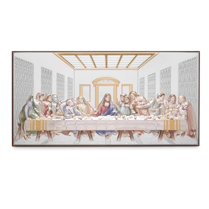 Sterling Silver Bilaminated Last Supper Religious Picture