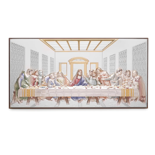 Sterling Silver Bilaminated Last Supper Religious Picture