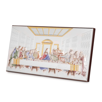 Sterling Silver Bilaminated Last Supper Religious Picture