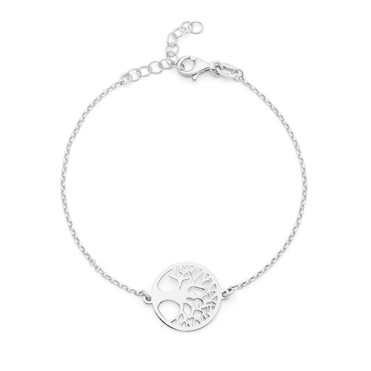 Sterling Silver Bracelet with Tree of Life