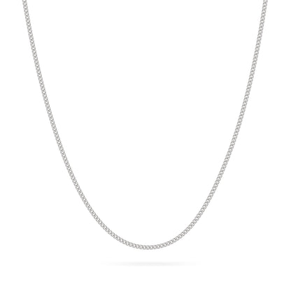Sterling Silver Curb Chain Necklace