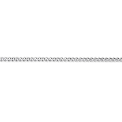 Sterling Silver Hollow Curb Chain Necklace
