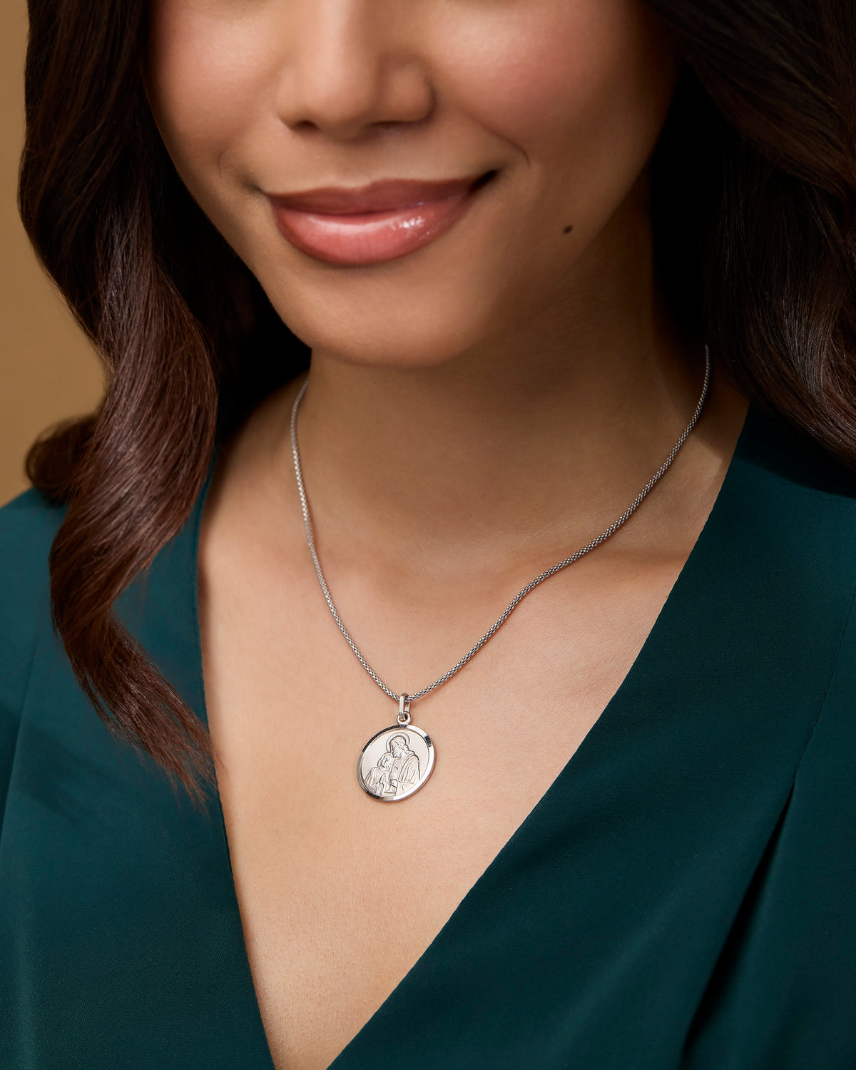Sterling Silver First Communion Medal