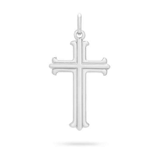 Sterling Silver Florentine Cross
