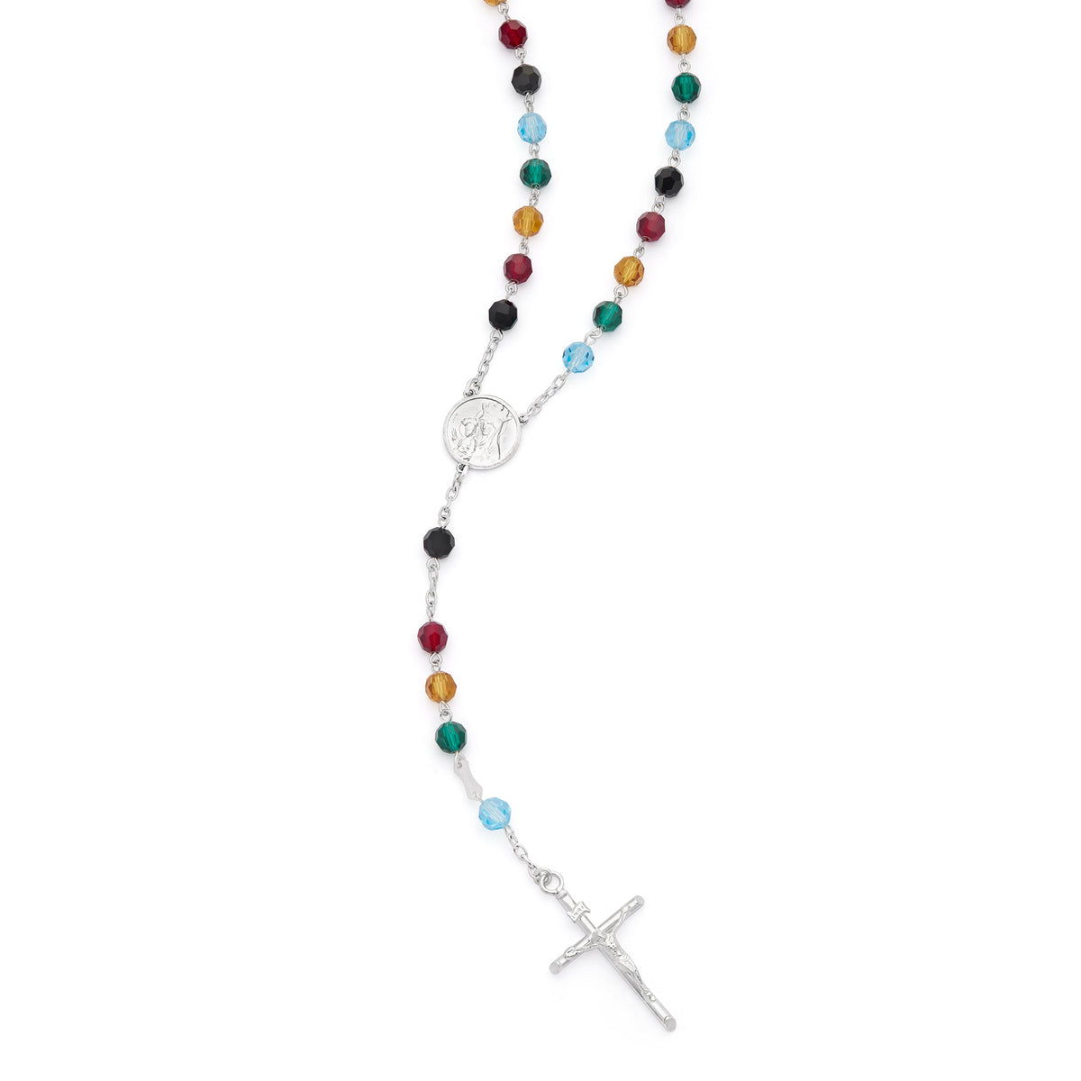 Sterling Silver Jubilee 2025 Rosary with Crystal Beads