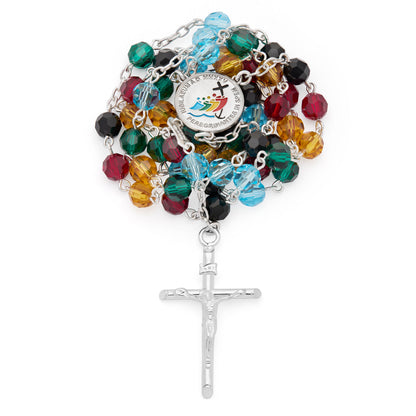 Sterling Silver Jubilee 2025 Rosary with Crystal Beads