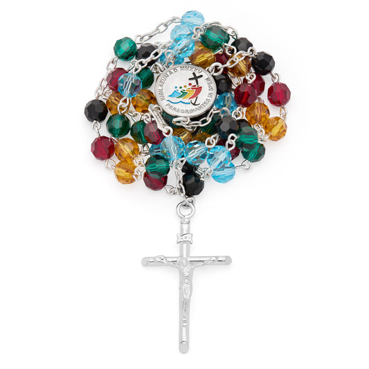 Sterling Silver Jubilee 2025 Rosary with Crystal Beads