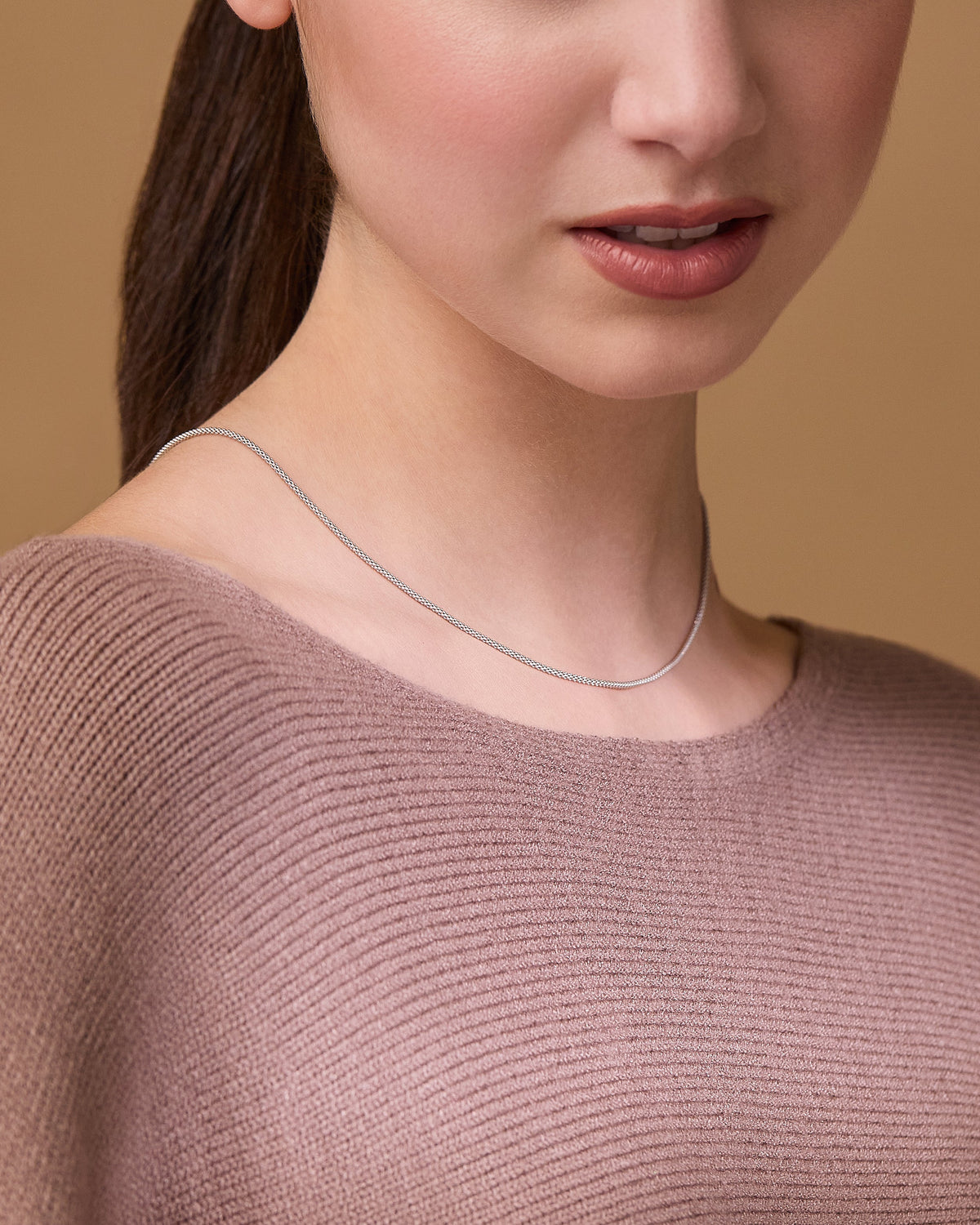 Sterling Silver Korean Chain Necklace