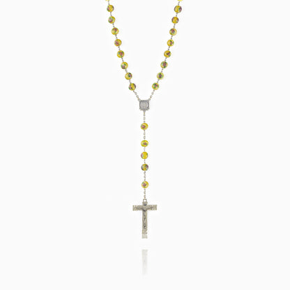 Sterling Silver Lampworked Pearls Rosary