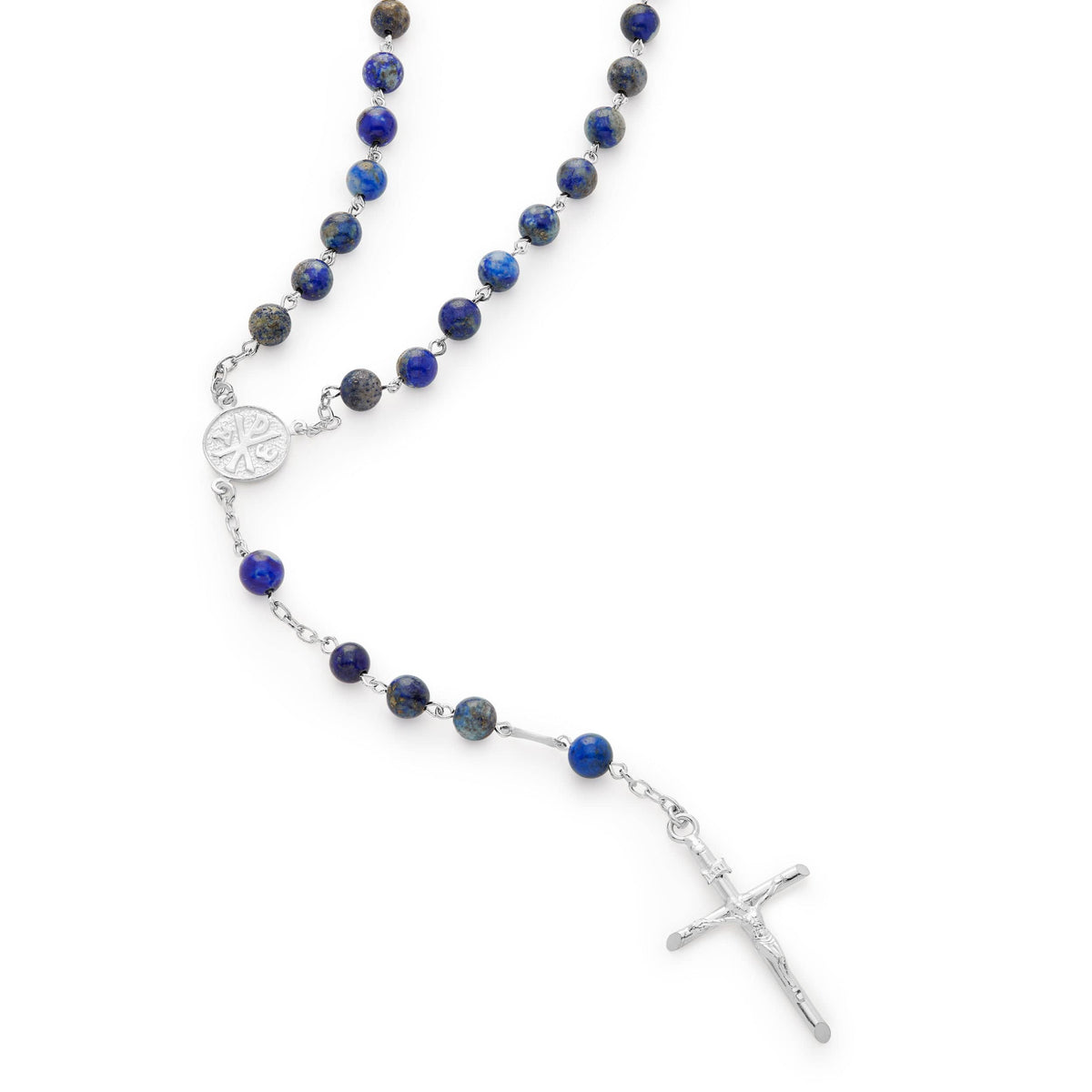 Sterling Silver Lapis Lazuli Rosary