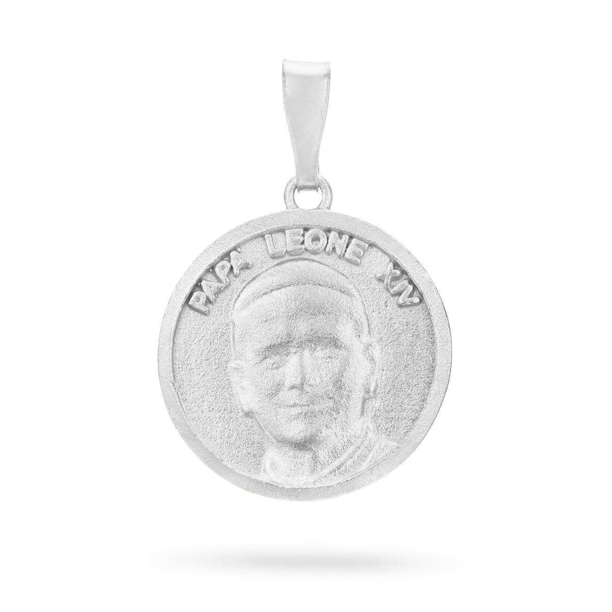 Sterling Silver Medal of Pope Leo XIV and Virgin Mary