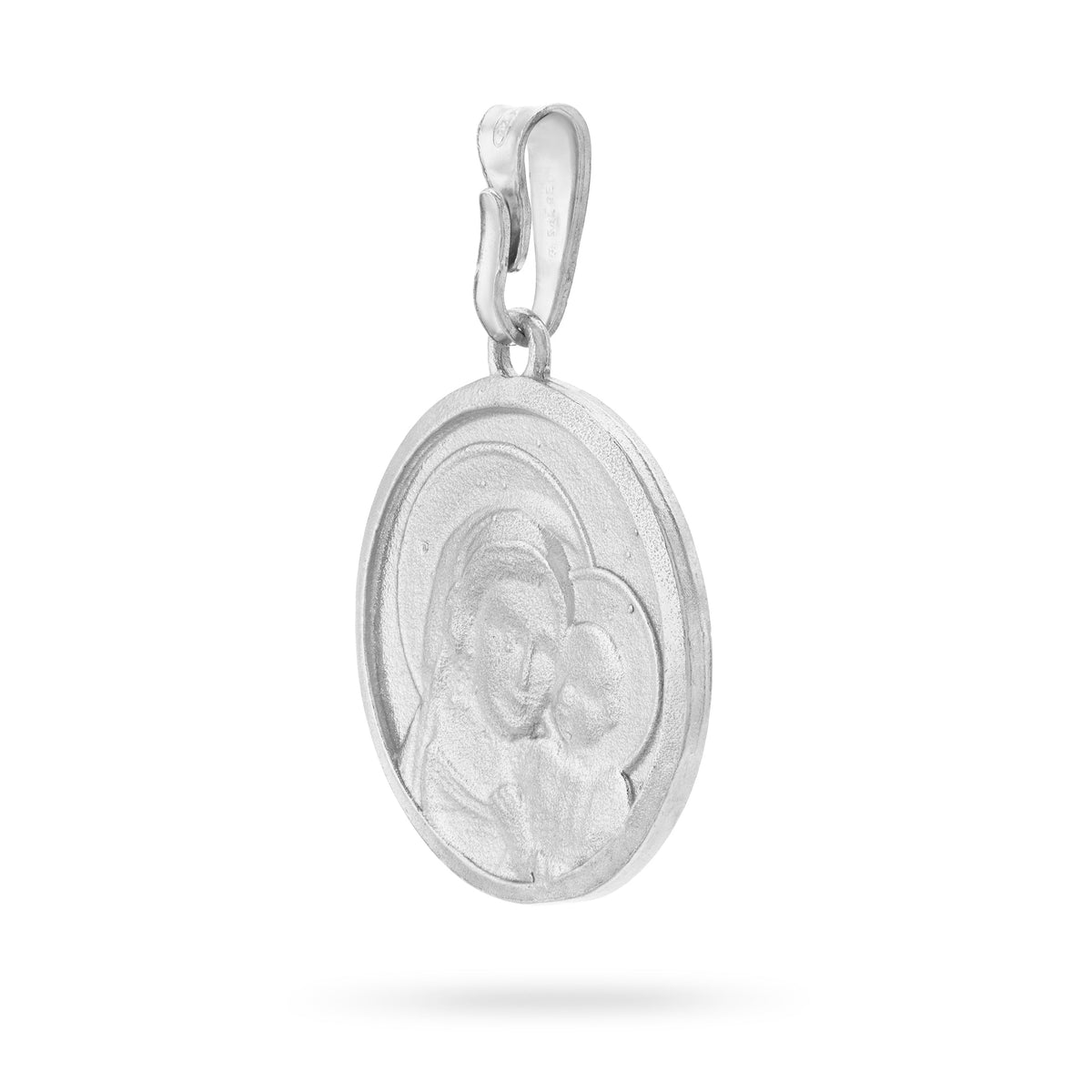 Sterling Silver Medal of Pope Leo XIV and Virgin Mary