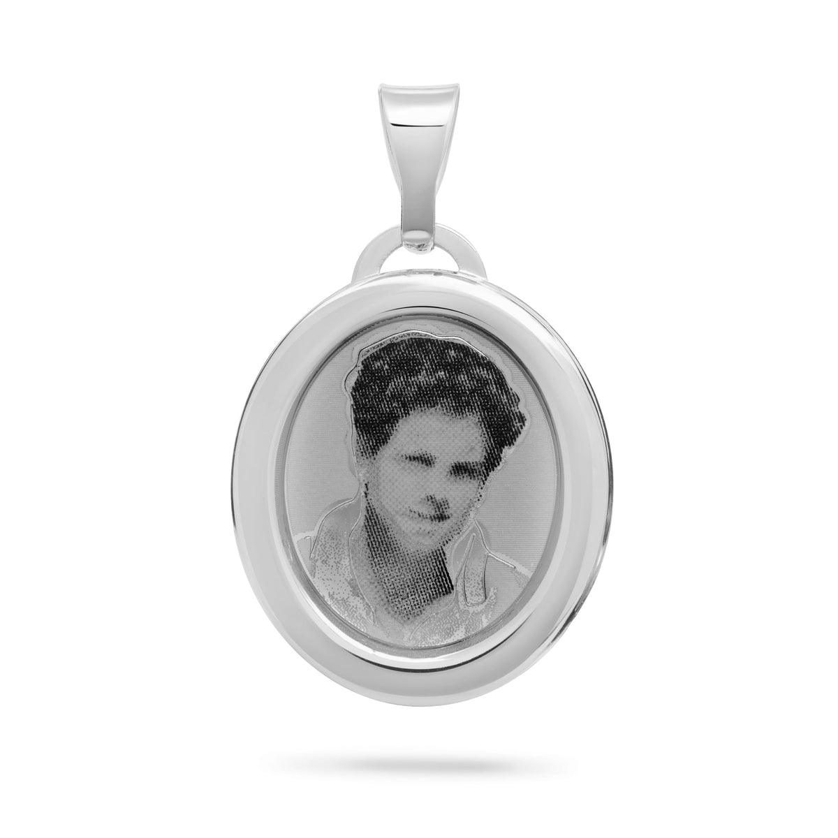 Sterling Silver Medal of Saint Carlo Acutis with Laser-engraved Details