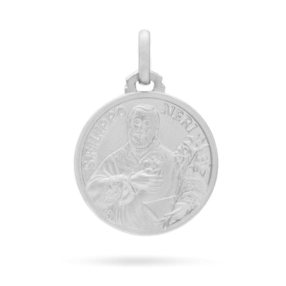 Sterling Silver Medal of Saint Filippo Neri