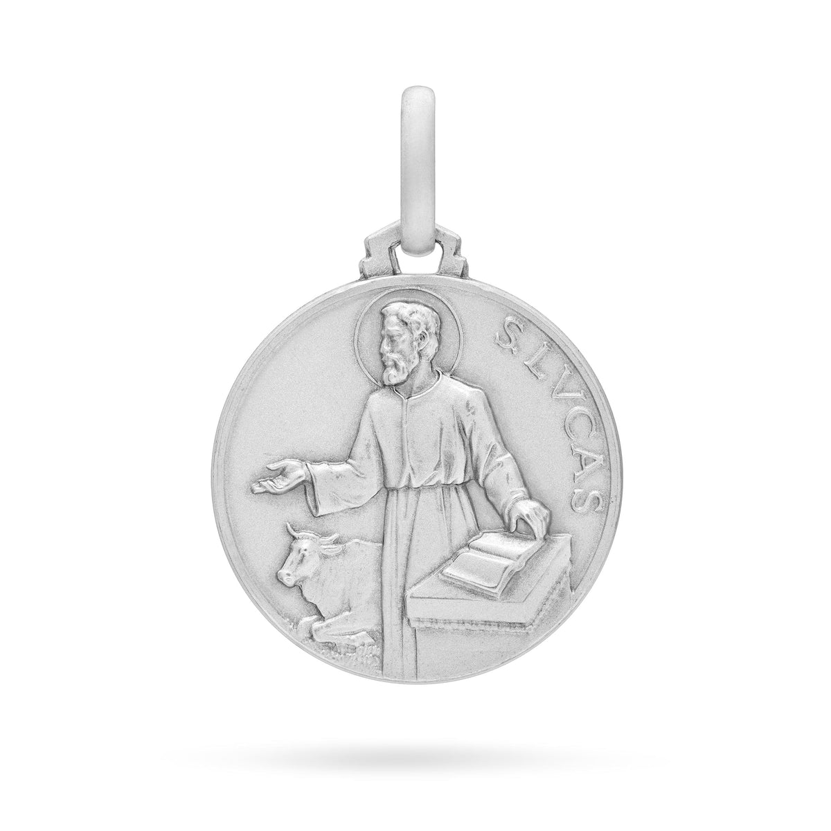 Sterling Silver medal of Saint Luke