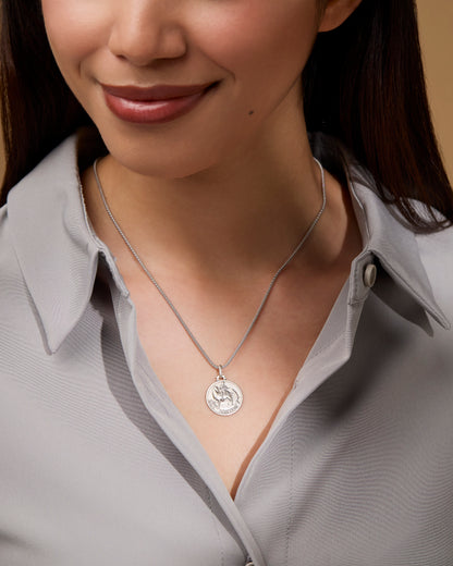 Sterling Silver Medal Saint Martin
