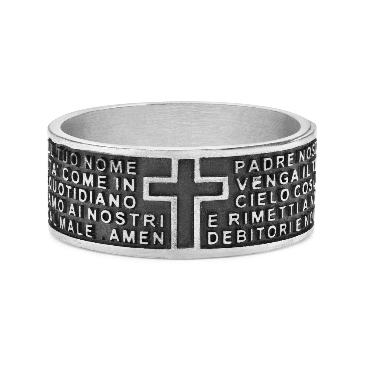 Sterling Silver "Our Father" Ring