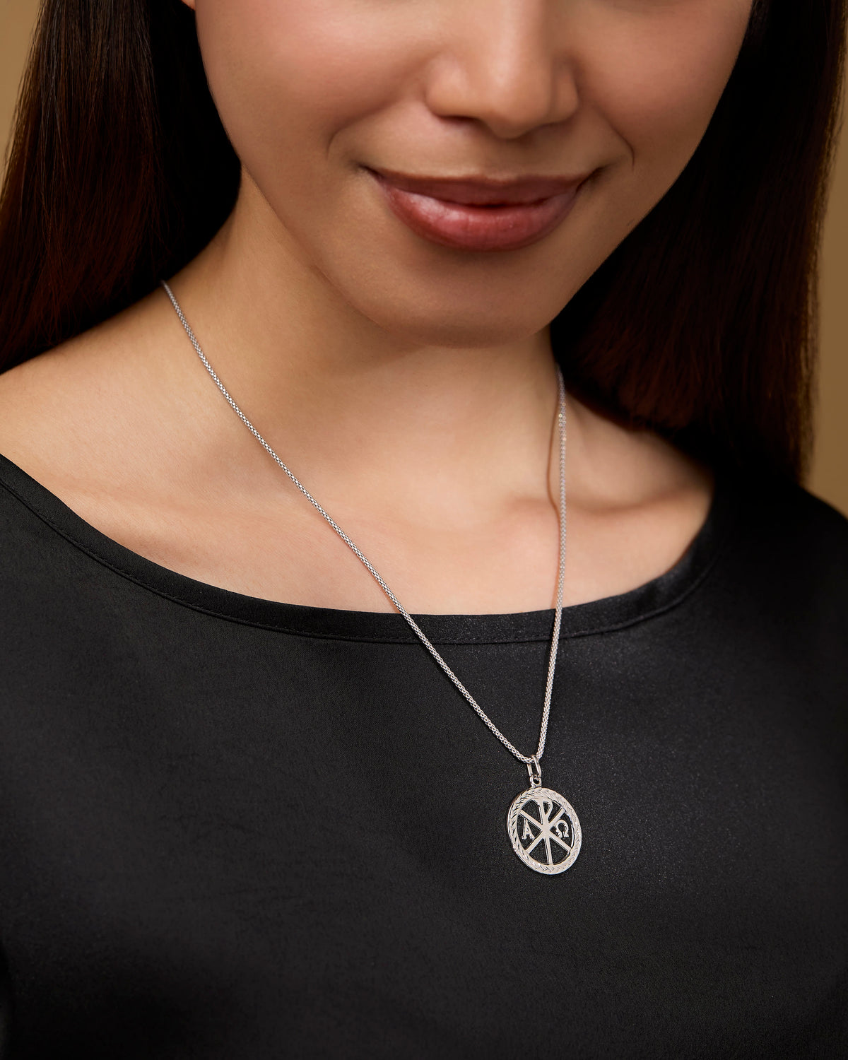 Sterling Silver Peace Cross Medal