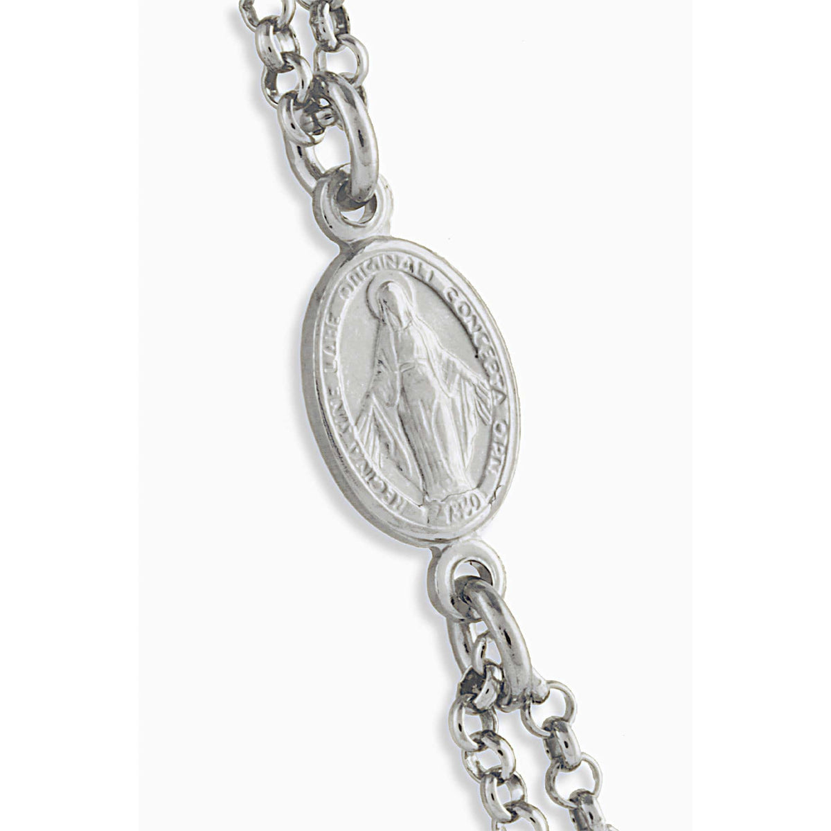 STERLING SILVER PLATED 3 MM BEADS NECKLACE