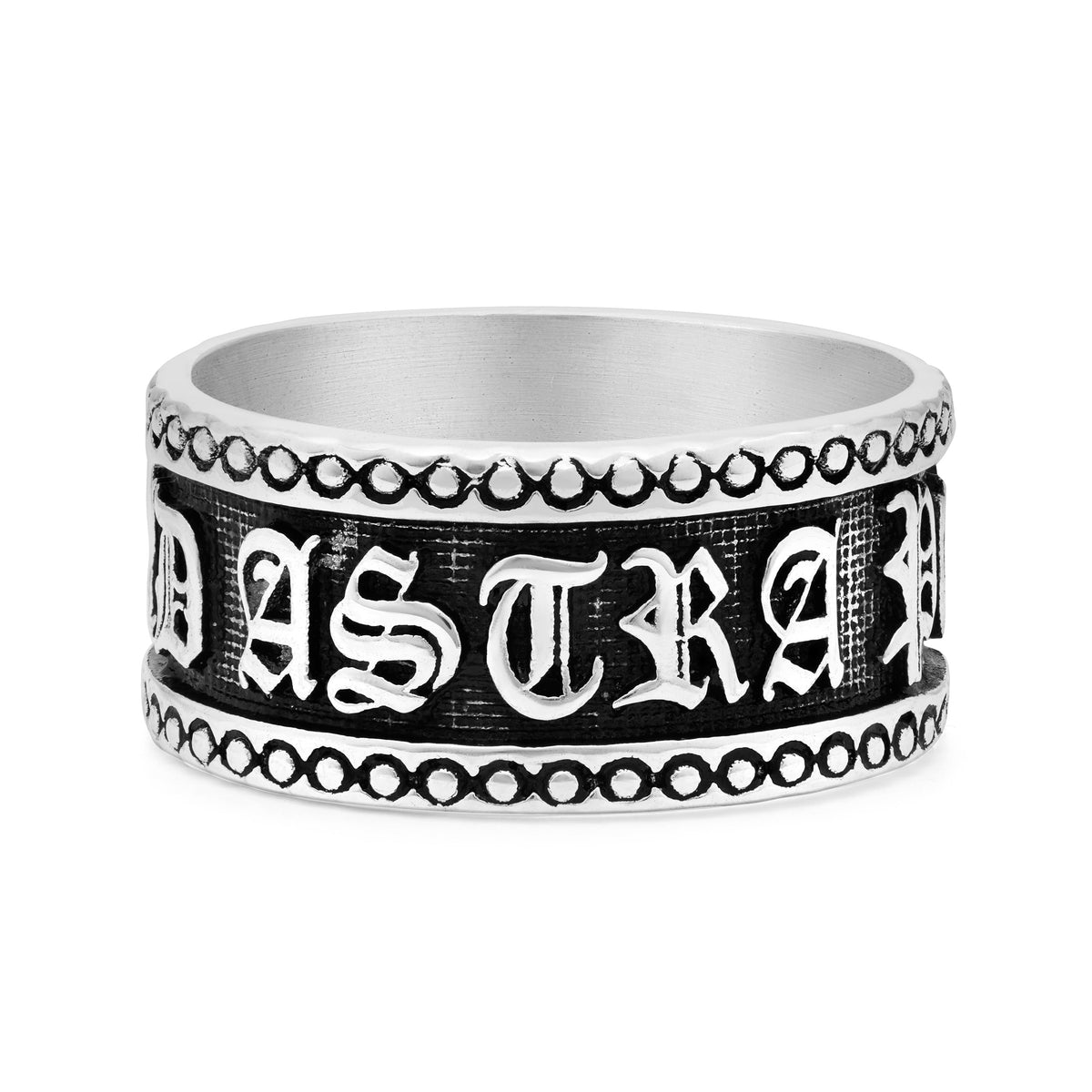 Sterling Silver Ring With "Per Aspera Ad Astra"