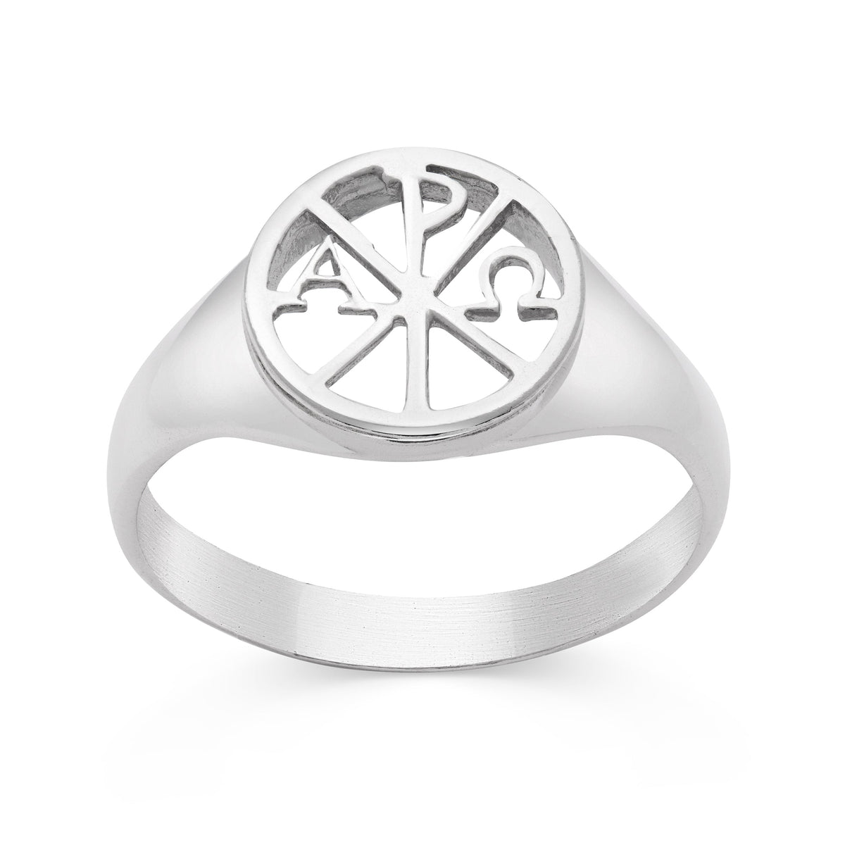 Sterling Silver Ring With the Chi Rho