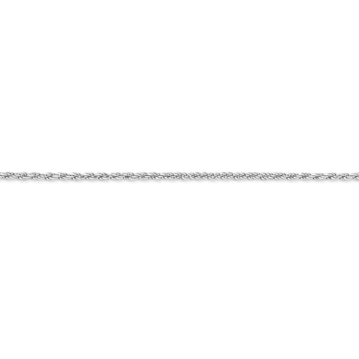 Sterling Silver Rope Chain Necklace