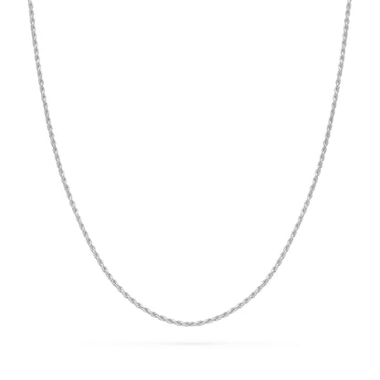 Sterling Silver Rope Chain Necklace
