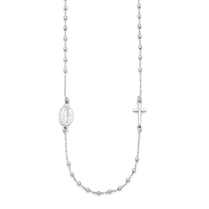 Sterling Silver Rosary Necklace