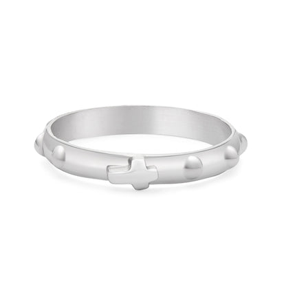 Sterling Silver Rosary Ring
