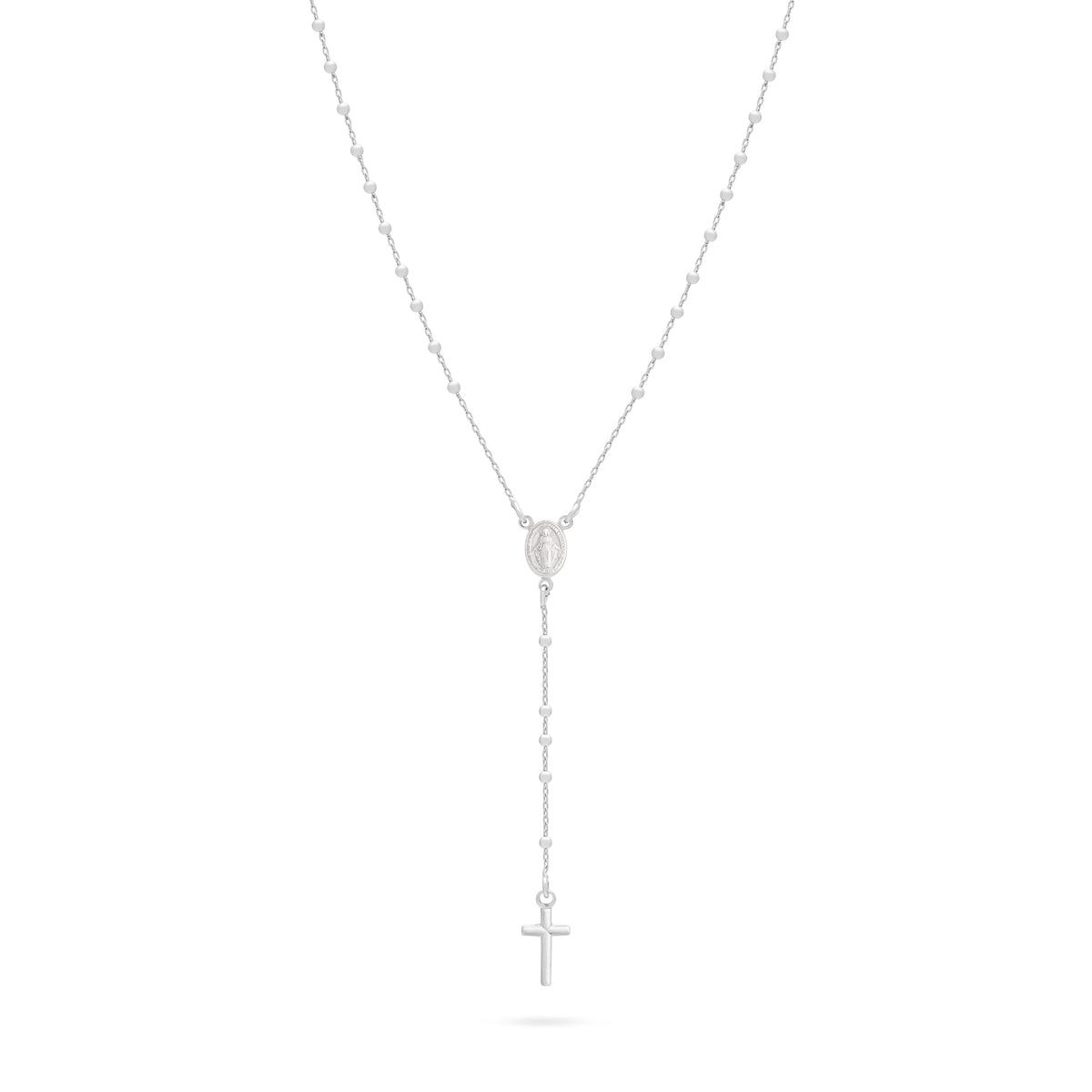 Sterling Silver Rosary with Small Beads