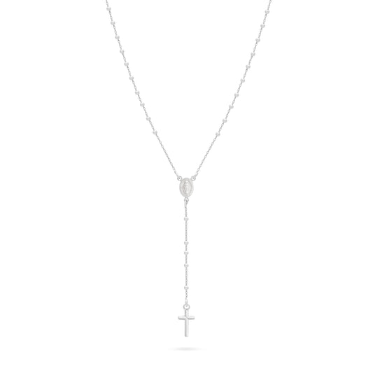 Sterling Silver Rosary with Small Beads