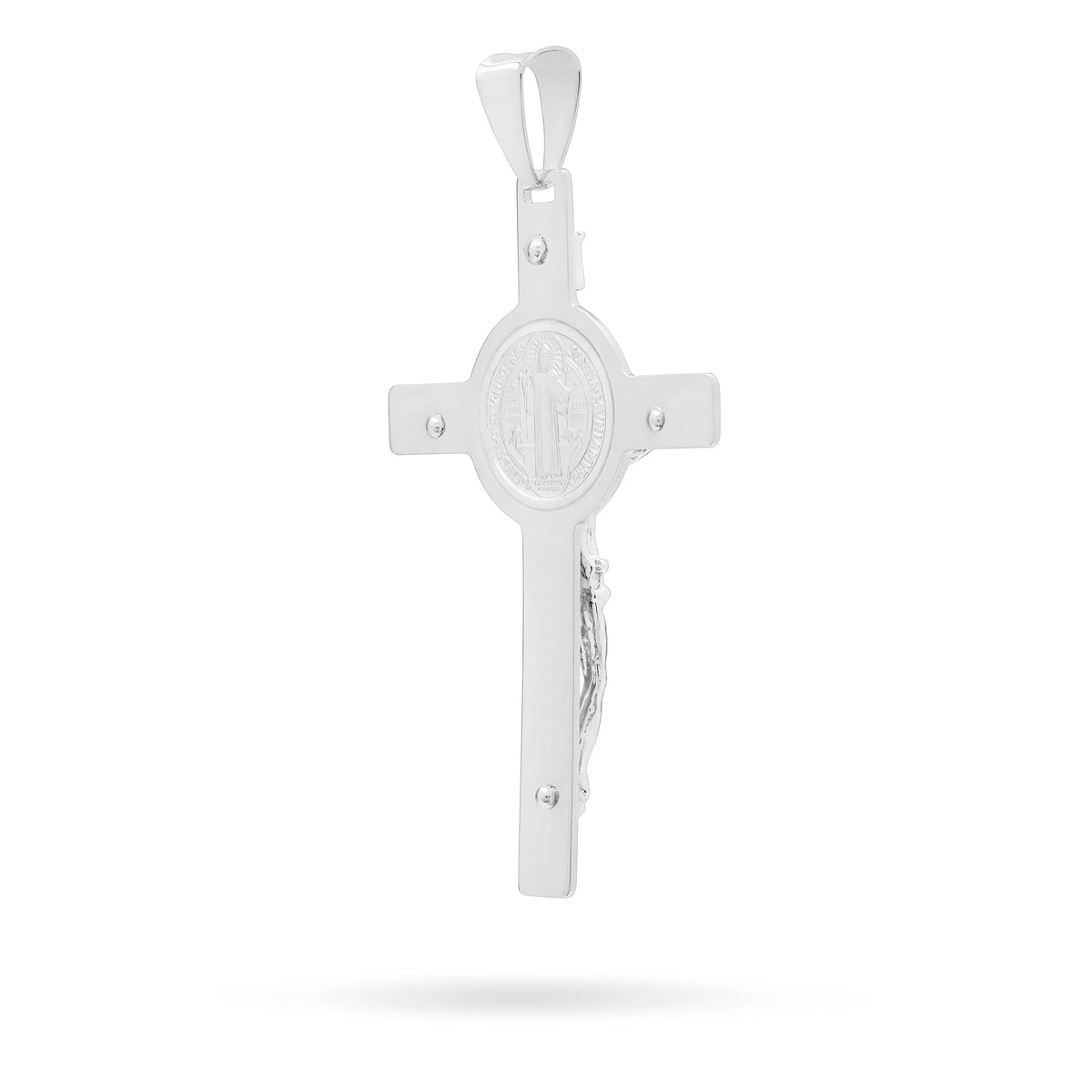 Sterling Silver Saint Benedict Pendant Crucifix