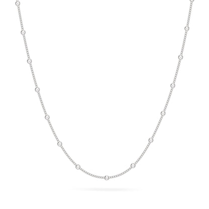 Sterling Silver Satellite Curb Chain Necklace